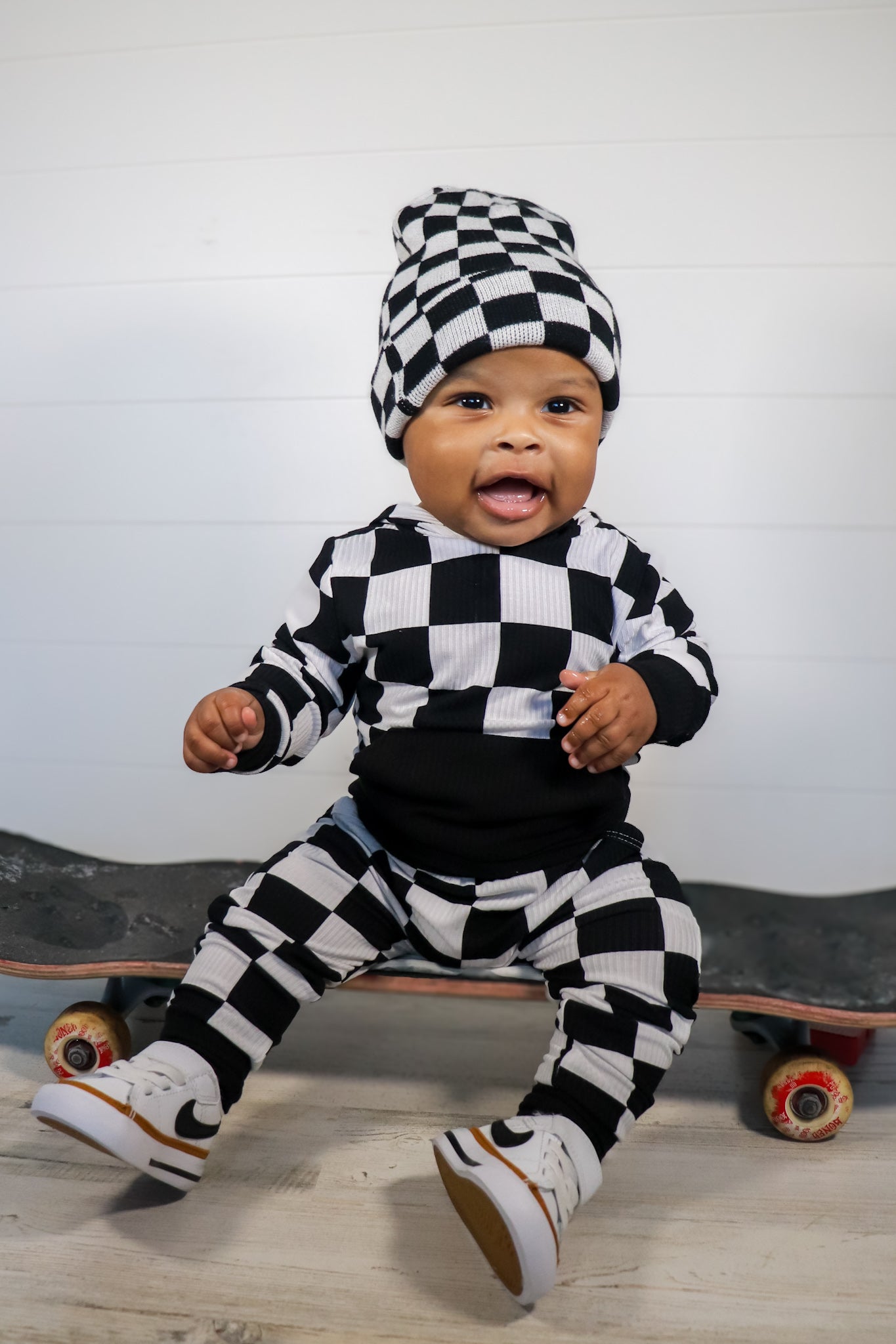 Onyx Check Infant Beanie