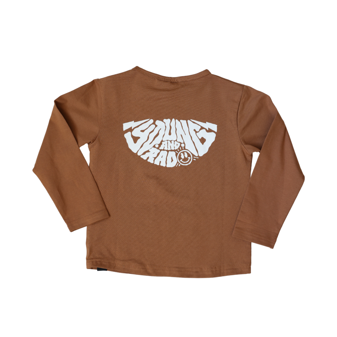 RETRO SURF SMILEY LONG SLEEVE - SPICE