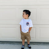 Smiley American Dude - T-Shirt (White)
