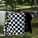 Checker Flame Beach Towel