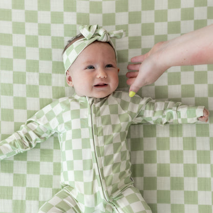 Green Checker | Crib Sheet