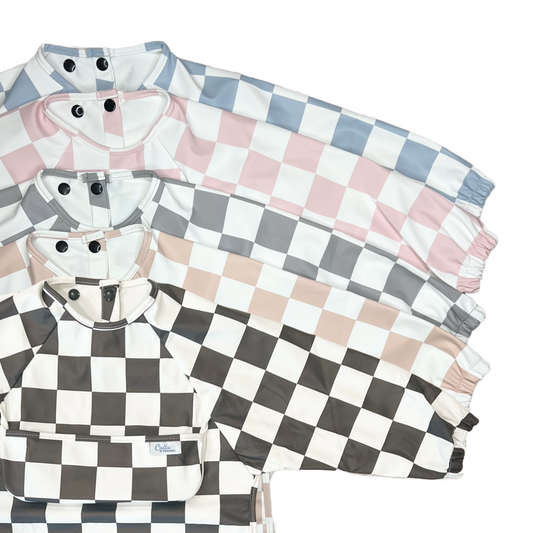 The Grayson Long Sleeve Bib - Checkered