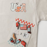 USA retro graphic tee- AK x KIU collab