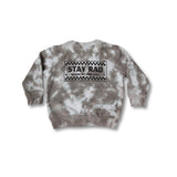 STAY RAD TIE-DYE CREWNECK // TAUPE
