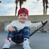 Red + White Checker