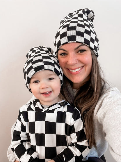 Onyx Check Youth/Adult Beanie