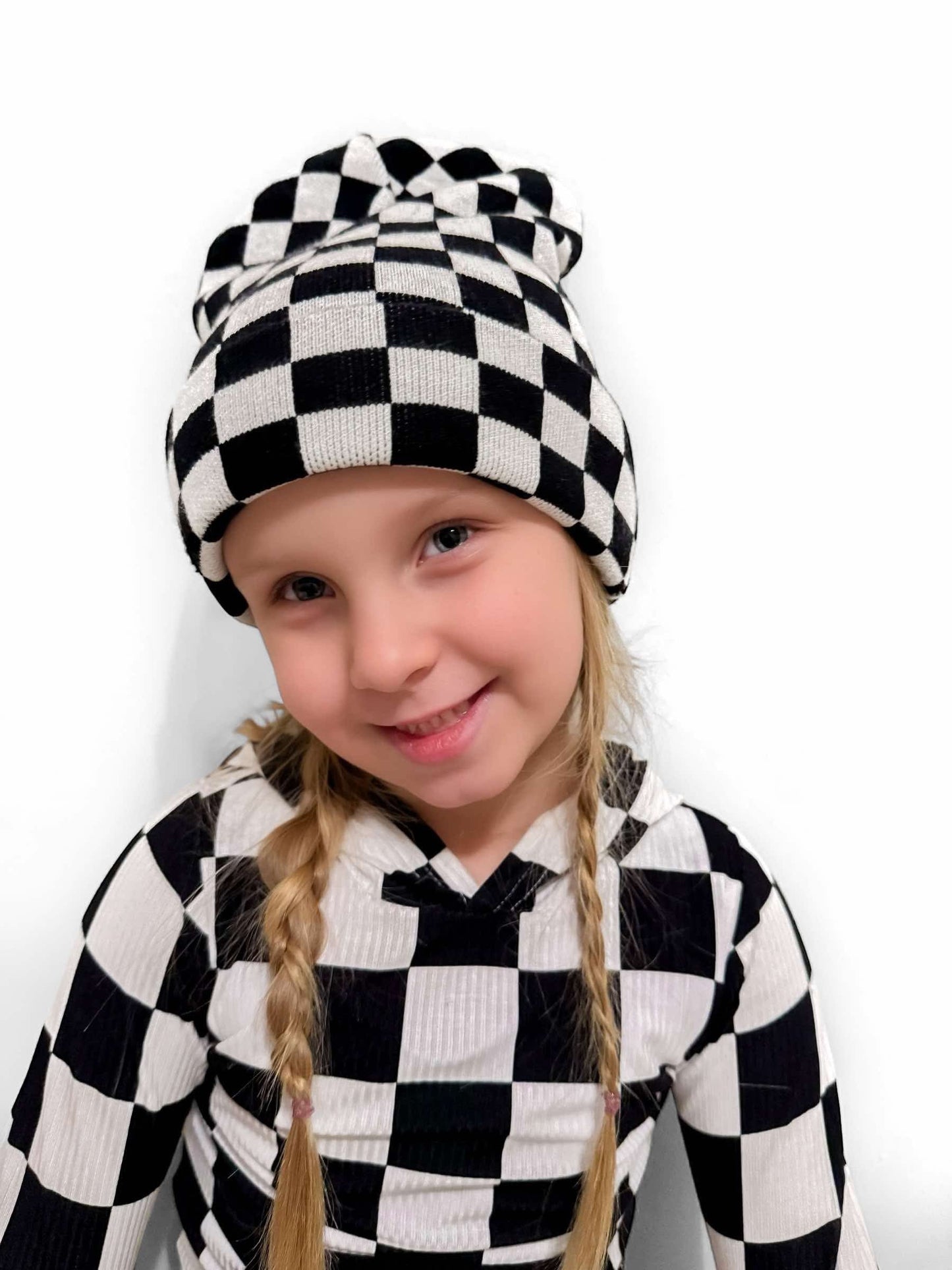 Onyx Check Youth/Adult Beanie