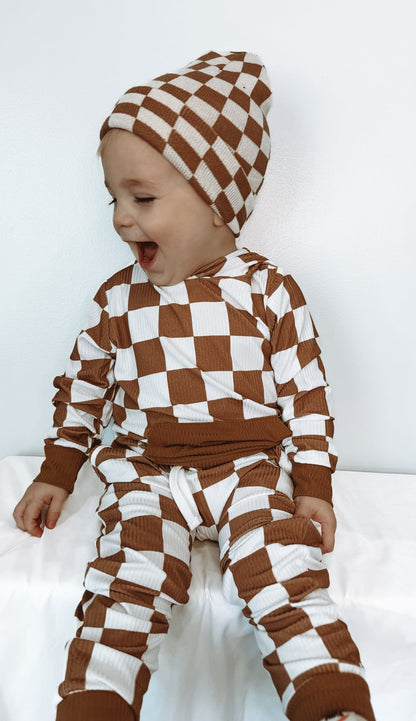 Camel Check Infant Beanie