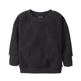 Elevated Waffle Crewneck - Black