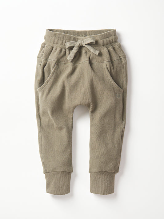 Ribbed Jogger - Green