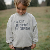 Legacy Sweatshirt SOFT | Be Kind on Dark Heather Gray