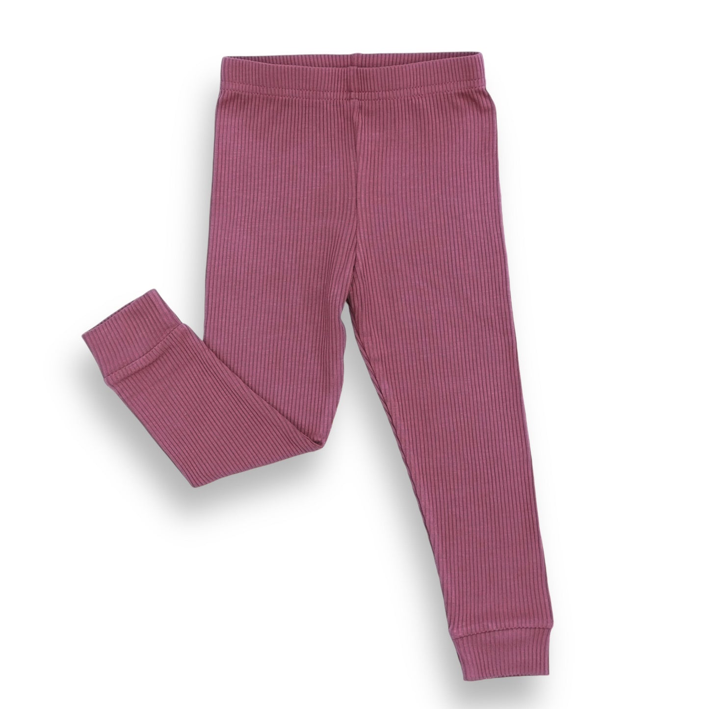 BAMBOO RIB LEGGINGS- Mauve