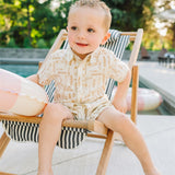 Surfboard Linen Button Up Shirt