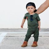 BAMBOO BASIC TEE- Moss
