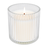 Love You Fluted Soy Candle - Ribbed Glass Jar with Box - 12 oz