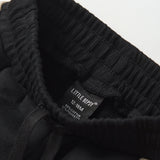 Check Stripe Sweatshort - Black