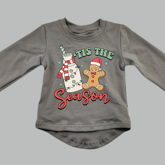 Tis' The Season | Grey Long Sleeve