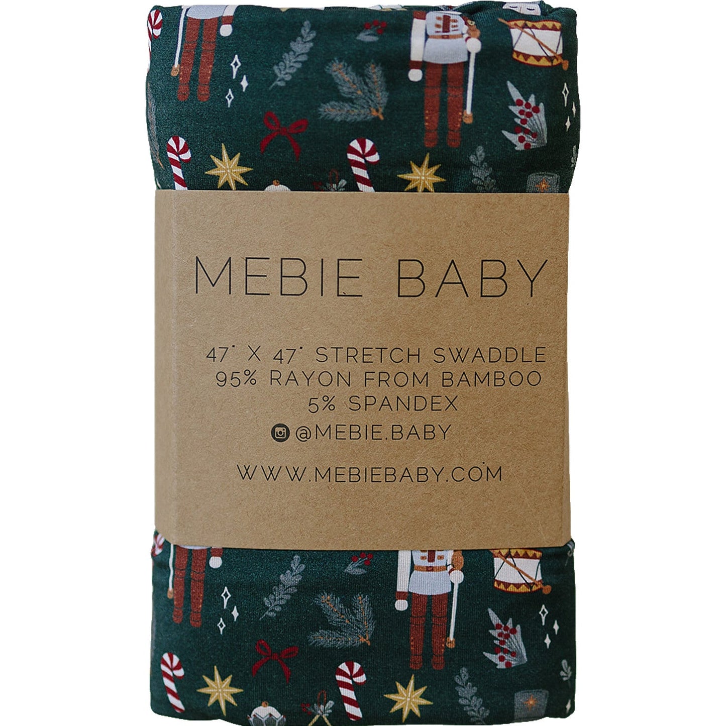 Green Nutcracker Stretch Swaddle