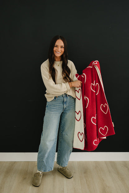 Heart Plush Blanket