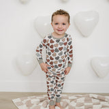 Conversation Hearts Ribbed Bamboo Cozy Set