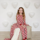 Checkered Hearts Ribbed Bamboo Cozy Set