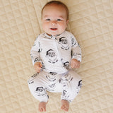 Bamboo Zip Romper | Cool Santa