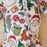 Bamboo Zip Romper | Christmas Vibes