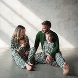 Everyday Check |  Bamboo Two Piece Set (Green Check)