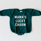 Mama's Lucky Charm Sweatshirt Romper- more colors