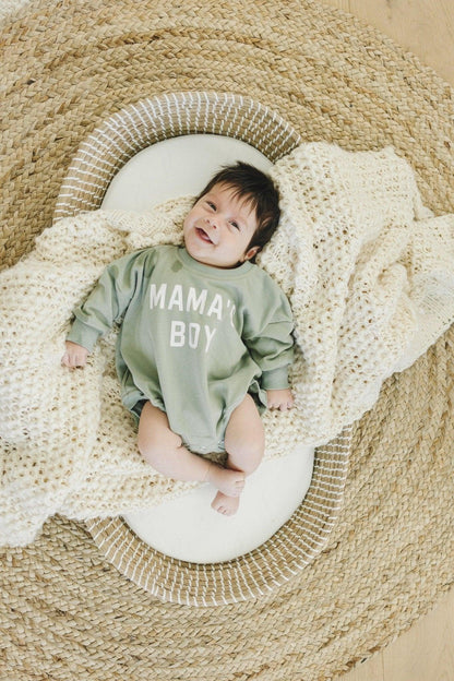 Mama's Boy Sweatshirt Romper - more colors