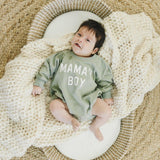 Mama's Boy Sweatshirt Romper - more colors