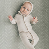 Desert Sage Muslin Crib Sheet