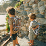 Green Checkered Mini Backpack