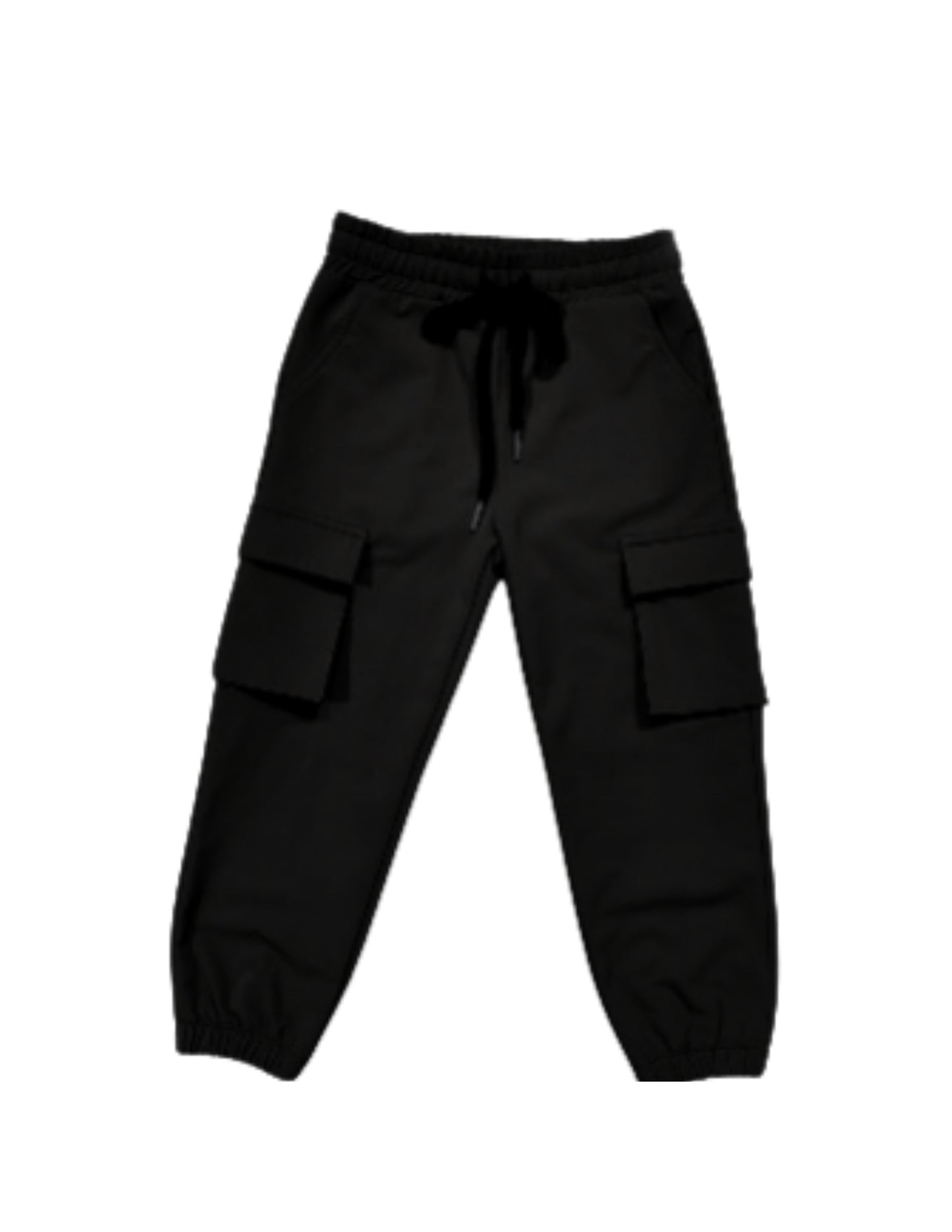 Cargo Cross-Stretch Chinos (Black)