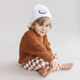Smiley Beanie | White