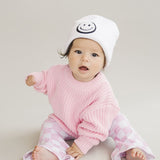 Smiley Beanie | White