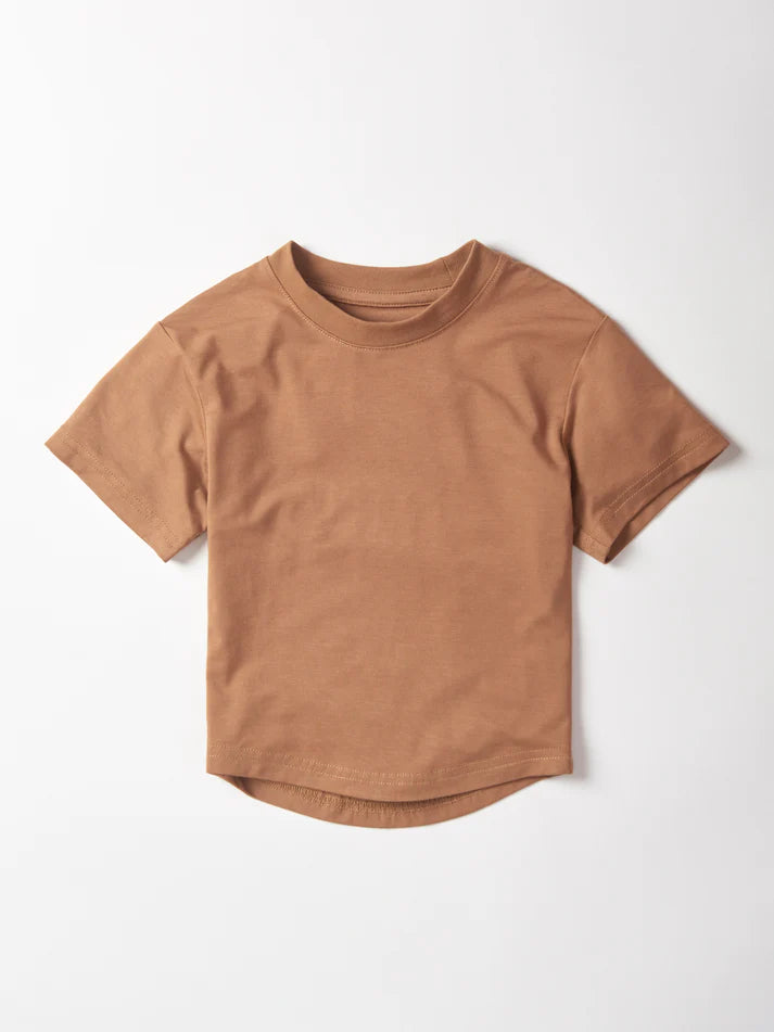 Oversized Bamboo Tee - CARAMEL